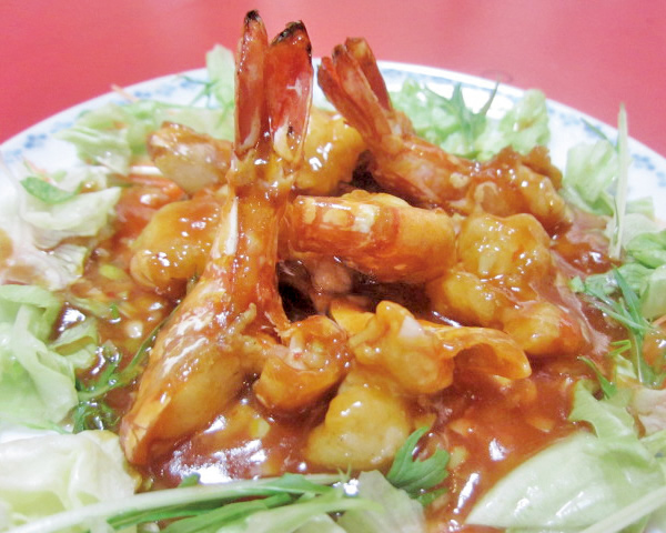 大エビのチリソース