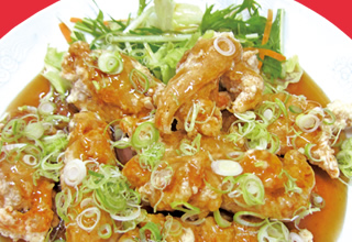 かしわの甘酢かけ